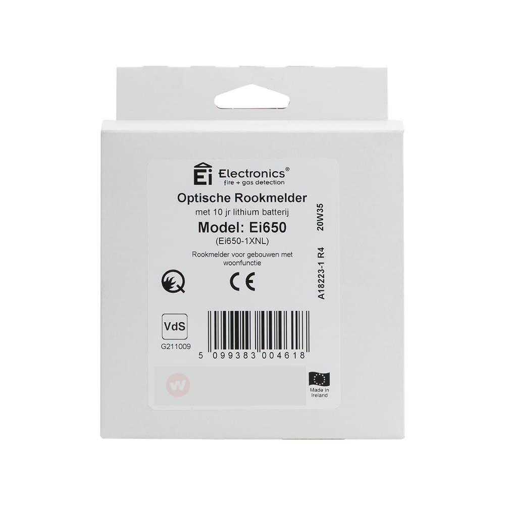 EI650 EI Electronics Rookmelder 10 jaar lithium accu