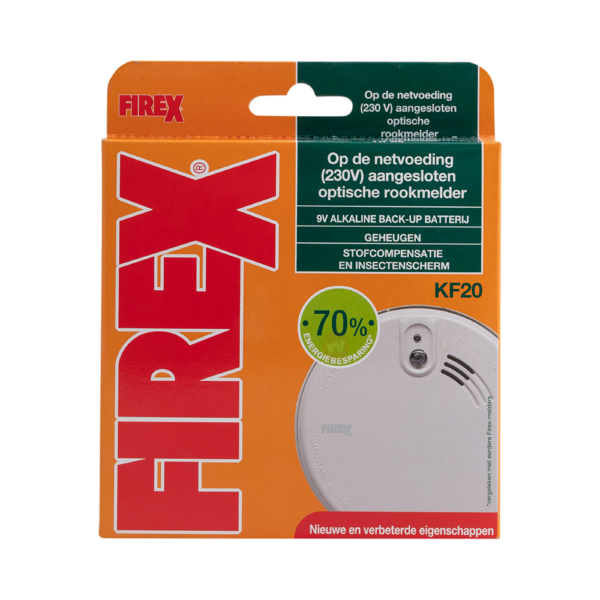 KF20 Firex 230volt optische rookmelder verpakking