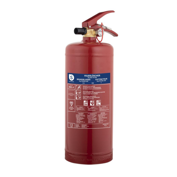 Smartwares FEX 15030 poederblusser 3 kilo. Geschikt voor brandklasse A B en C. Compacte brandblusser voor woning en bedrijf.
