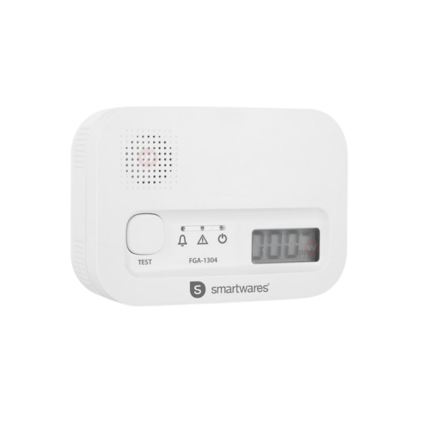 FGA-13041 Smartwares koolmonoxidemelder met display zijaanzicht