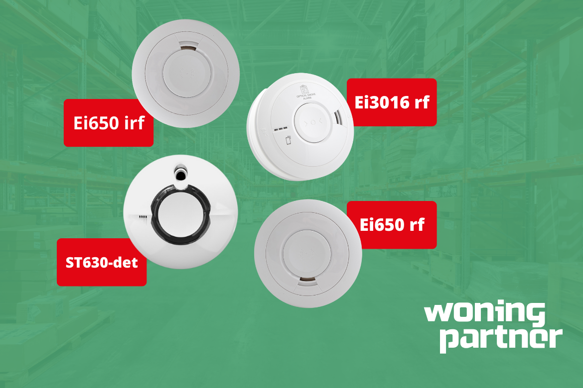 De top 4 meest toegepaste draadloos koppelbare rookmelders