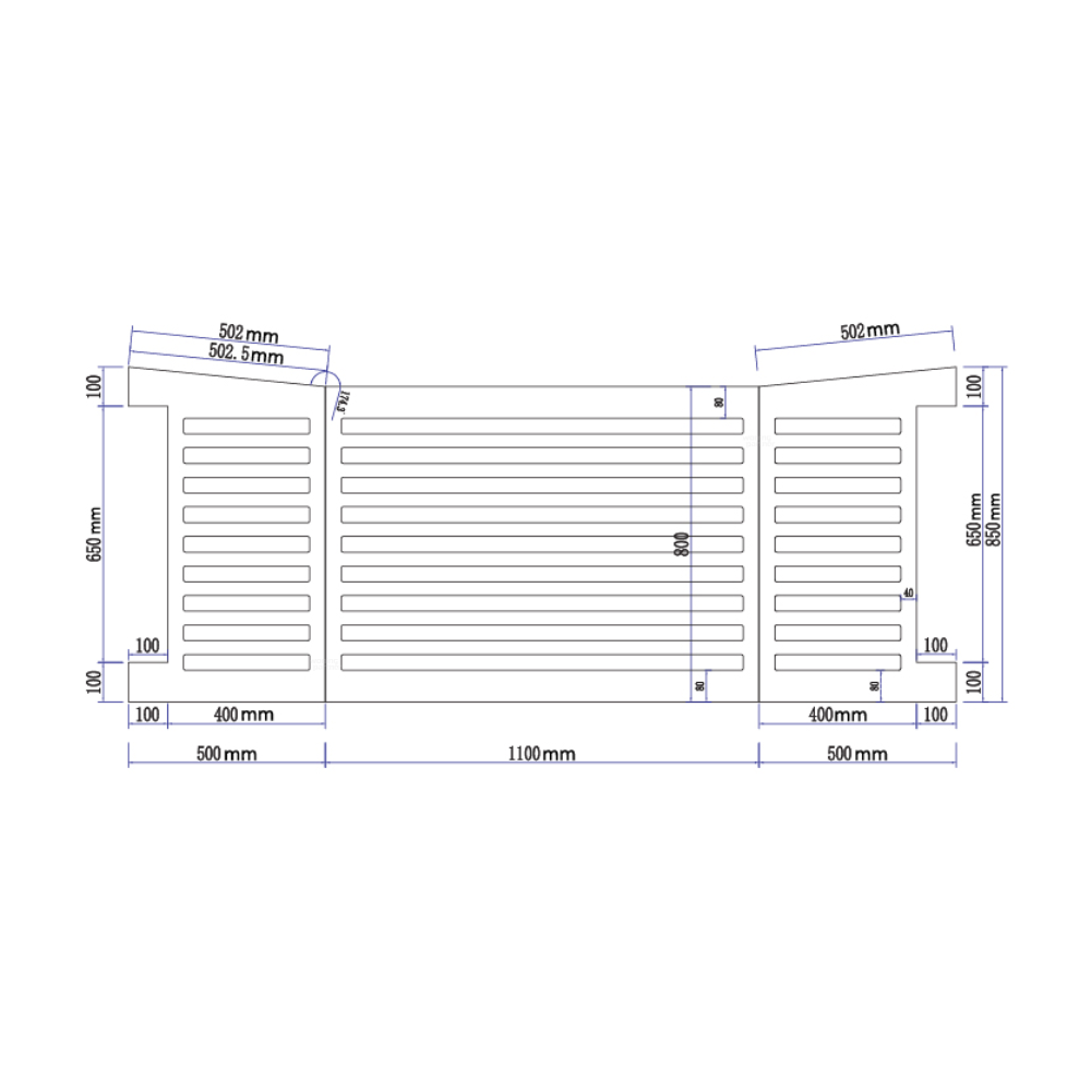 Nedco airco omkasting, alles in 1 model mat zwart groot 669.008.01 afmetingen