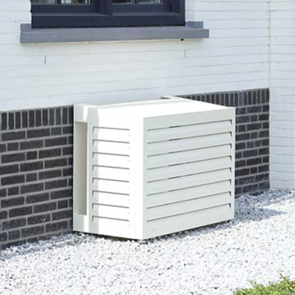 Nedco airco omkasting model wit groot_Sfeerbeeld_669.008.00 Nedco kap behuizing kast voor airco en warmtepomp universeel | wit - Afbeelding 3
