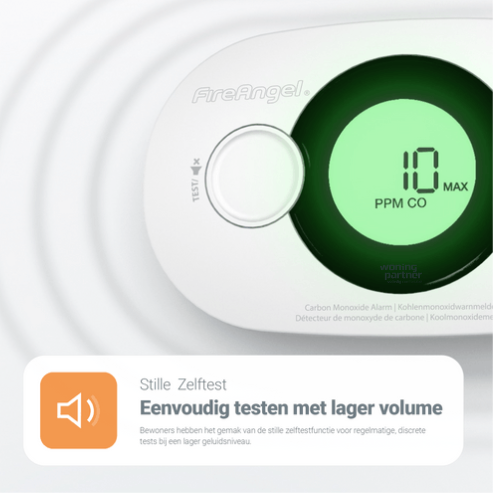 FireAngel FA3322-EU10 koolmonoxidemelder met display - Afbeelding 4
