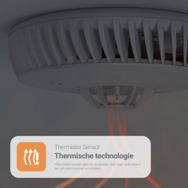 FA6215-INT Fireangel hittemelder batterij gevoed - Afbeelding 5