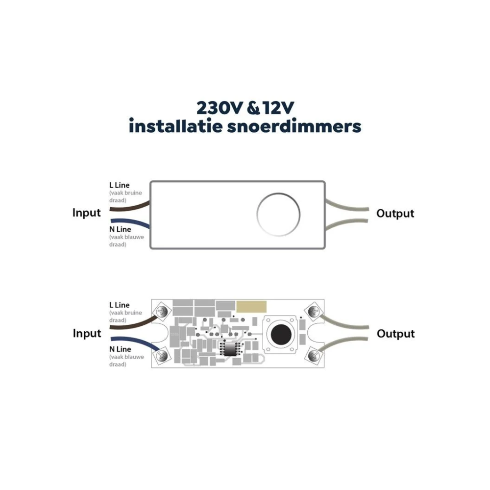 EcoDim.08 (B) LED snoerdimmer 0-50W zwart - Afbeelding 6