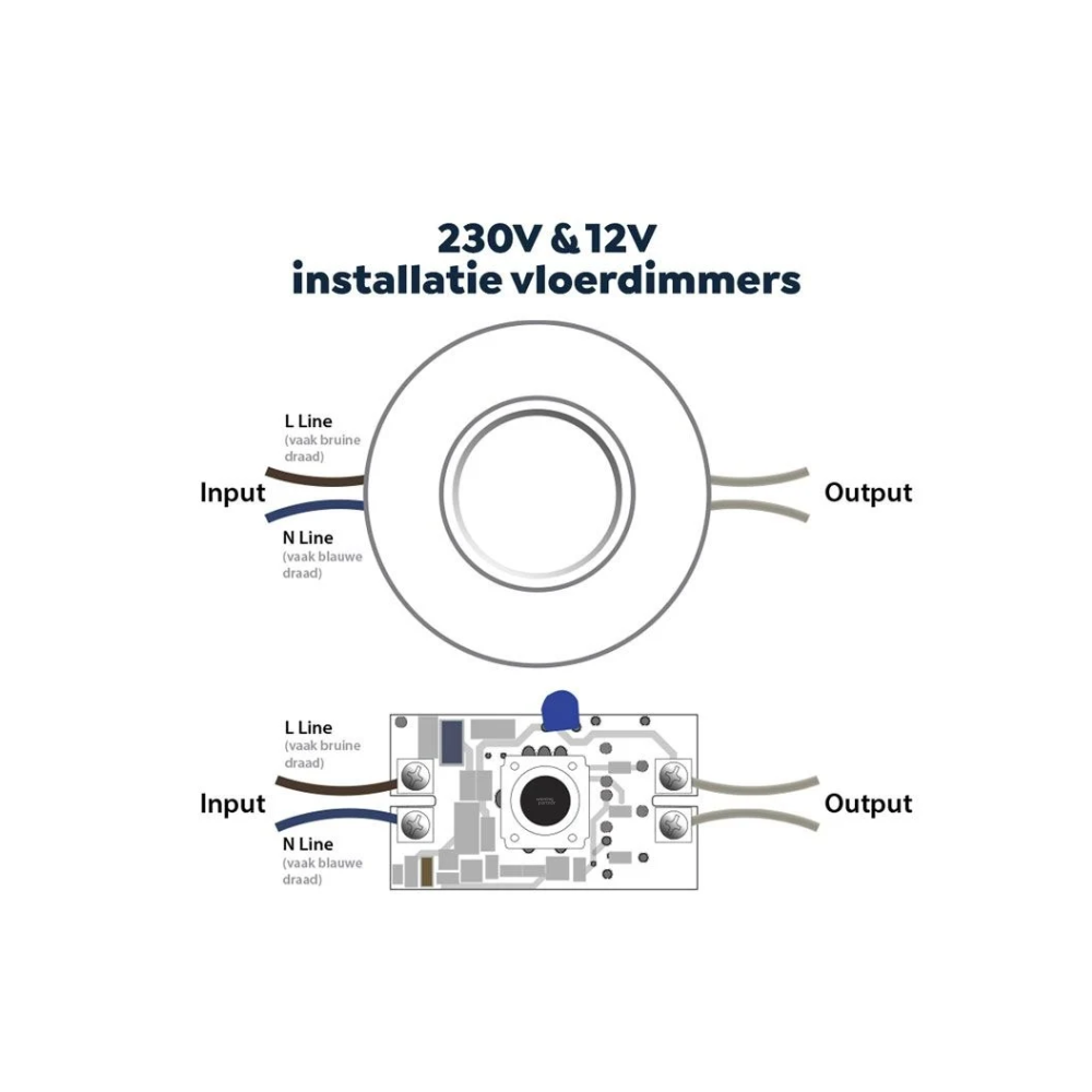 EcoDim.09 (W) LED vloerdimmer | 0-50W | wit - Afbeelding 8