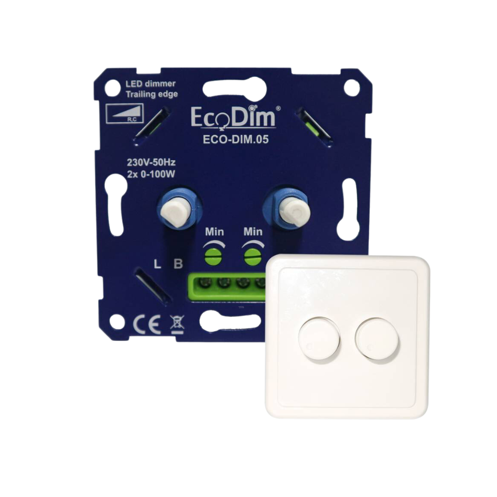 EcoDim ED-10008 Duo dimmerknop passend in Peha - Afbeelding 2