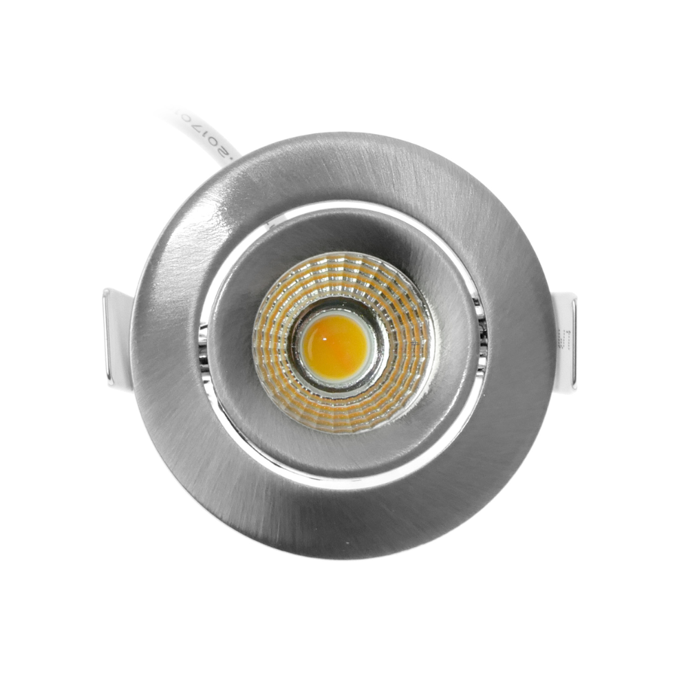 ED-10059 Led inbouwspot kleine inbouwdiepte IP54 dim to warm, rond, geb. nikkel, 55mm - Afbeelding 3