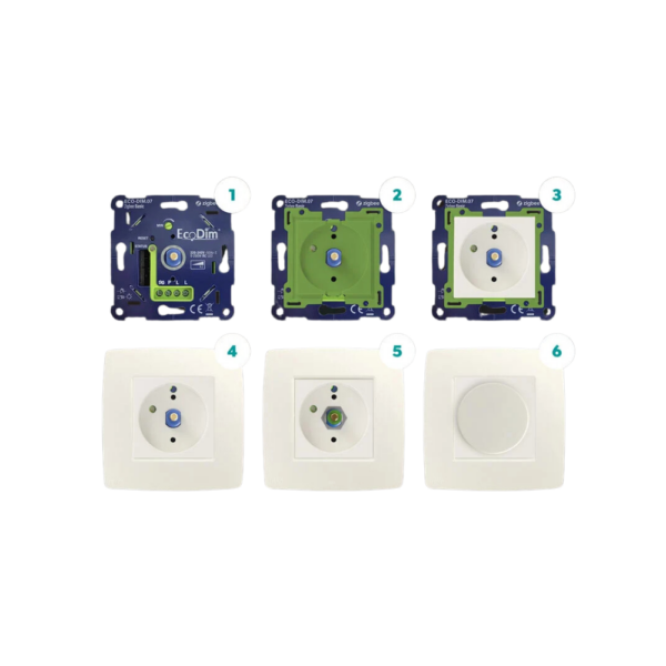EcoDim ED-10072 Adapter set LED dimmer voor Niko afdek serie - Afbeelding 2