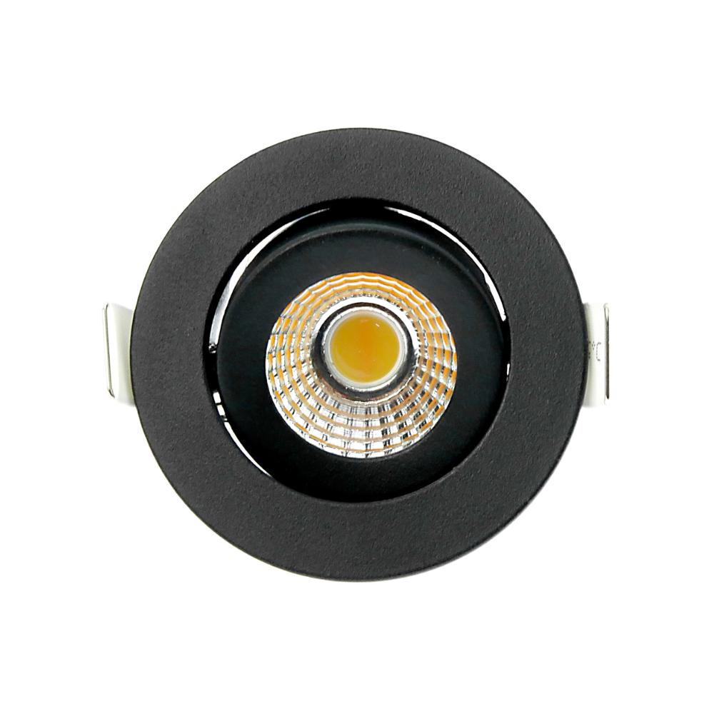 ED-10060 Led inbouwspot kleine inbouwdiepte IP54 dim to warm, rond, zwart, 55mm - Afbeelding 4