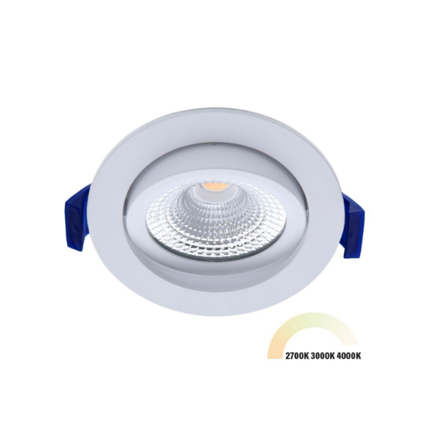 ED-10081 Led inbouwspot kleine inbouwdiepte IP54 2700K/3000K/4000K rond, wit, 75mm