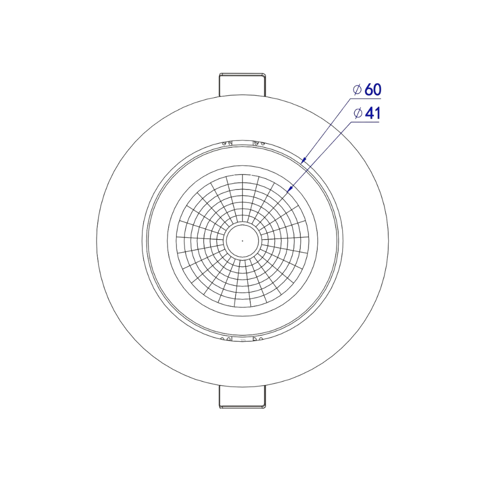 ED-10081 Led inbouwspot kleine inbouwdiepte IP54 2700K/3000K/4000K rond, wit, 75mm - Afbeelding 7