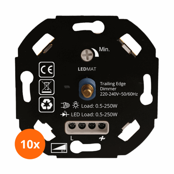 LED-dimmer universeel LEDMAT LD0610 | 0.5-250W | 10-pack - Afbeelding 2