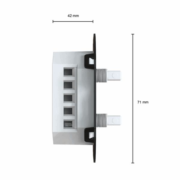 Duo LED-dimmer universeel LEDMAT LD07 | 2x200W | Fase af- en aansnijding - Afbeelding 4