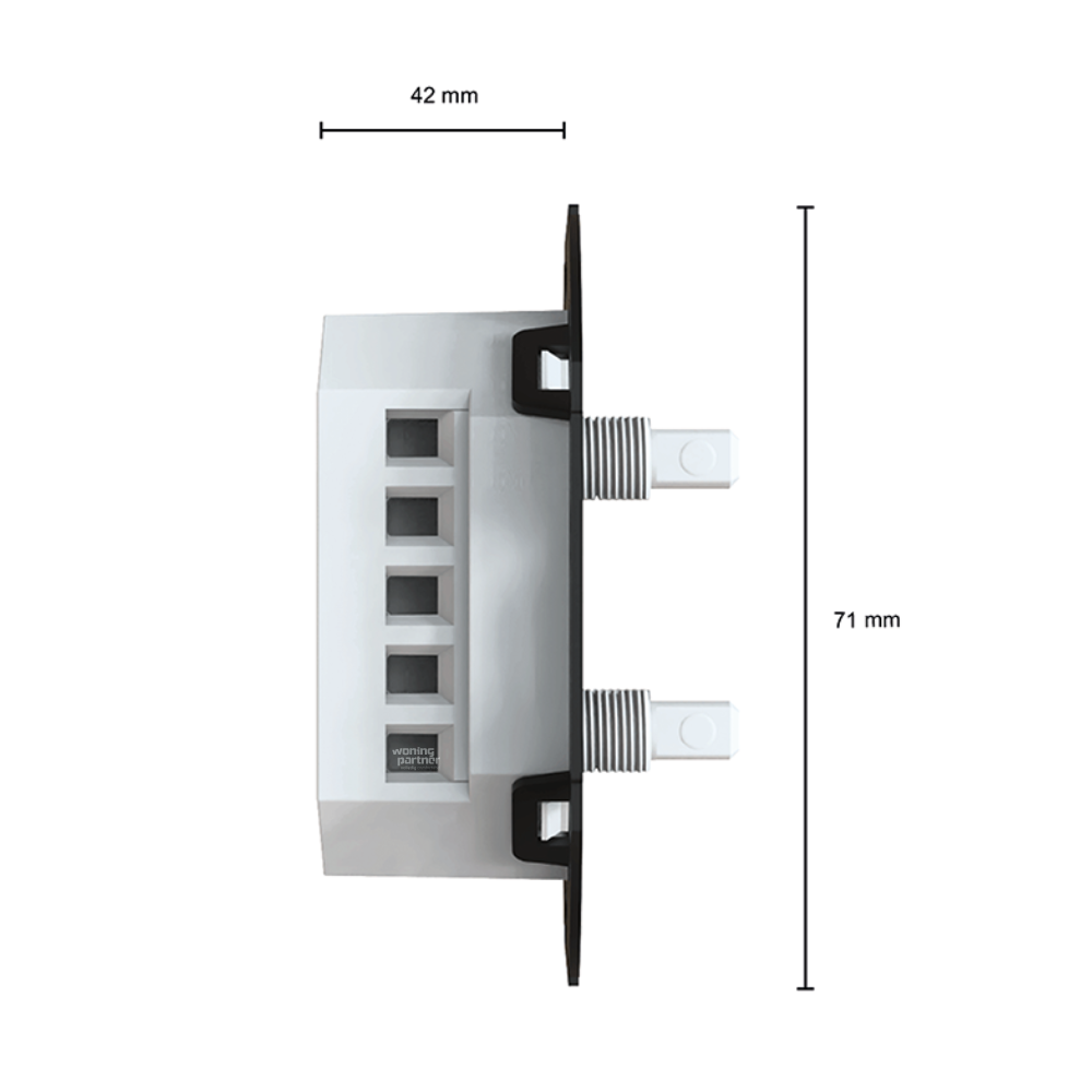 Duo LED-dimmer universeel LEDMAT LD07 | 2x200W | Fase af- en aansnijding - Afbeelding 4