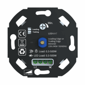 LEDMAT_LED dimmer LD08_500W_Fase-af-en-aansnijding