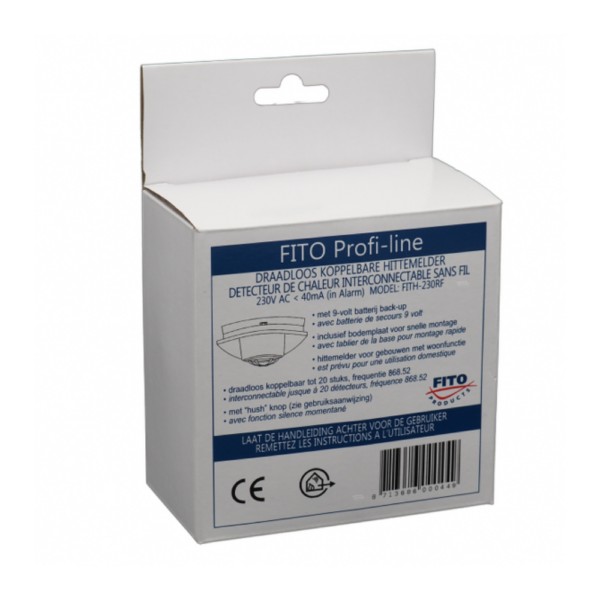 FITH 230RF Fito 230volt hittemelder | Draadloos koppelbaar - Afbeelding 6