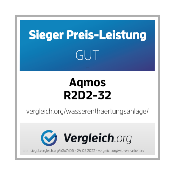 Aqmos R2D2-32 waterontharder certificaat