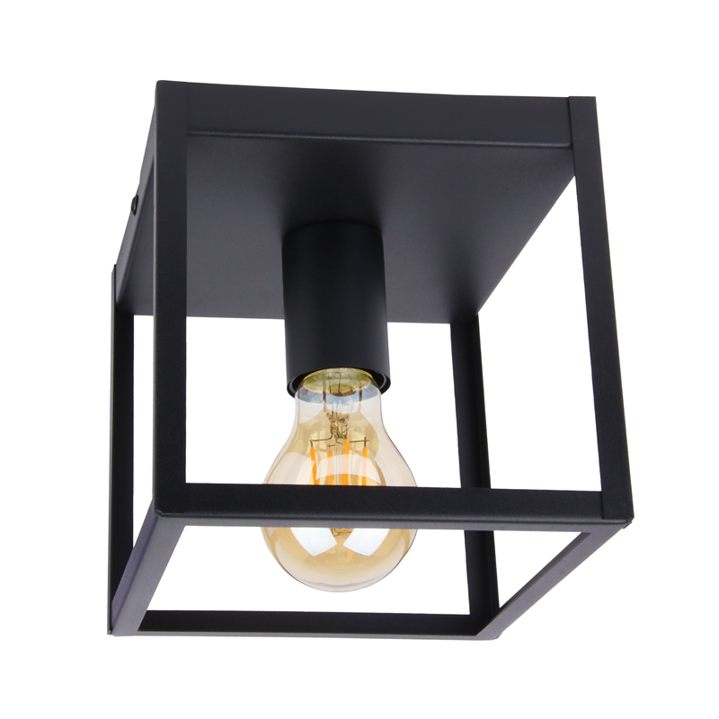 Industriële plafondlamp LEDUXA | vierkant | E27 | zwart - Afbeelding 14