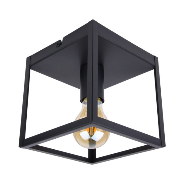 Industriële plafondlamp LEDUXA | vierkant | E27 | zwart - Afbeelding 9
