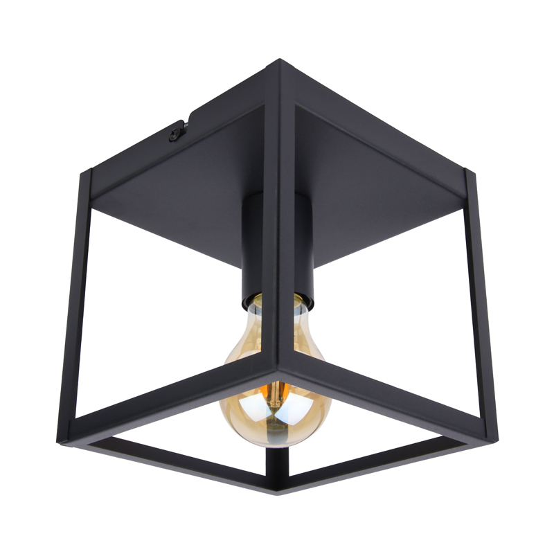 Industriële plafondlamp LEDUXA | vierkant | E27 | zwart - Afbeelding 9