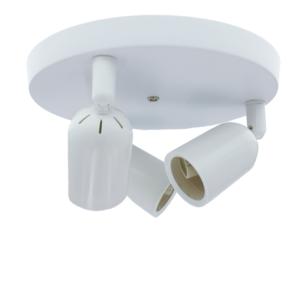 Plafondarmatuur Locaste | Voor 3x GU10 | Rond design | wit