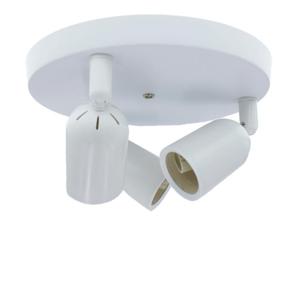 Plafondarmatuur Locaste | Voor 3x GU10 | Rond design | wit