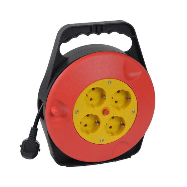 Kabelhaspel 10 meter LEDMAT | met 4 stopcontacten - Afbeelding 2
