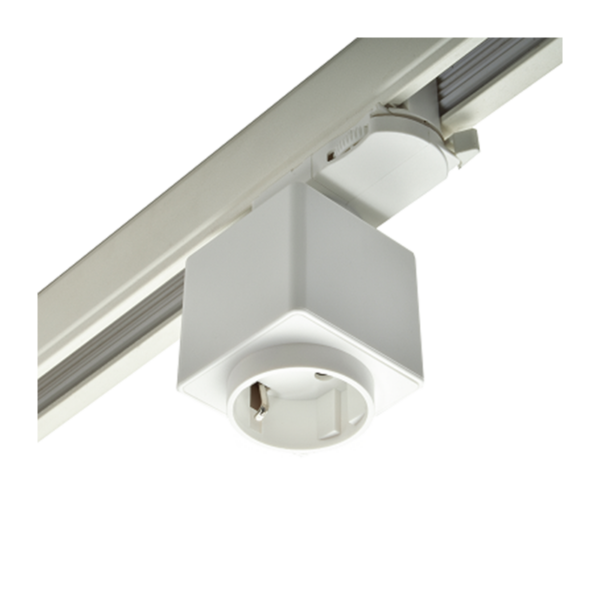 3-fase stopcontact LEDMAT | voor 3-fase railsysteem | wit - Afbeelding 4