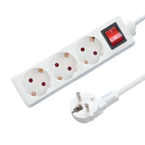 3-voudige tafelcontactdoos LEDMAT met schakelaar | 1.5m | wit