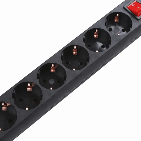 6-voudige tafelcontactdoos LEDMAT met schakelaar | 3m | zwart - Afbeelding 4