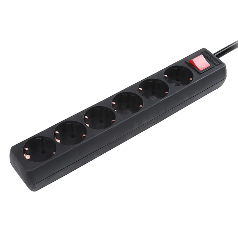 6-voudige tafelcontactdoos LEDMAT met schakelaar | 3m | zwart - Afbeelding 3