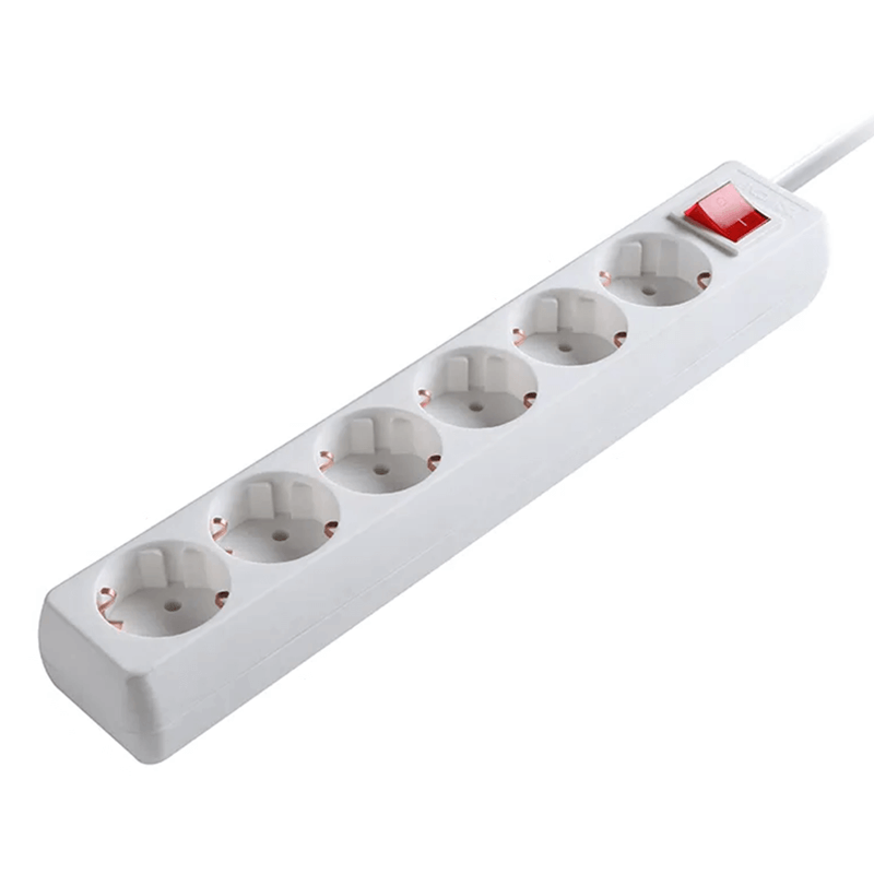 6-voudige tafelcontactdoos LEDMAT met schakelaar | 3m | wit - Afbeelding 3