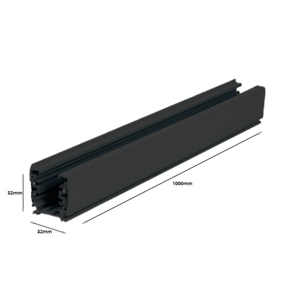 3-fase-rail LEDMAT | 100cm | zwart - Afbeelding 6