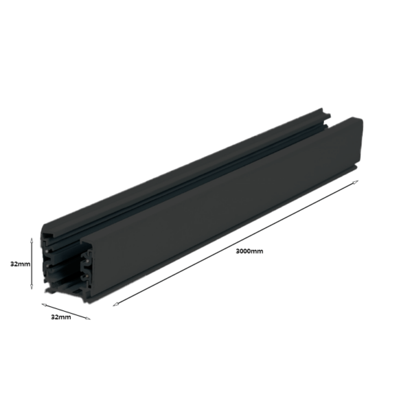 3-fase-rail LEDMAT | 300cm | zwart - Afbeelding 5