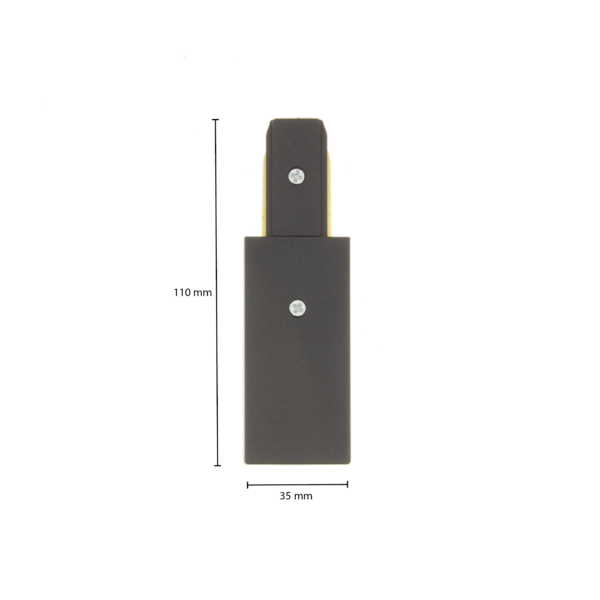 1-fase-rail power connector LEDMAT | zwart - Afbeelding 4