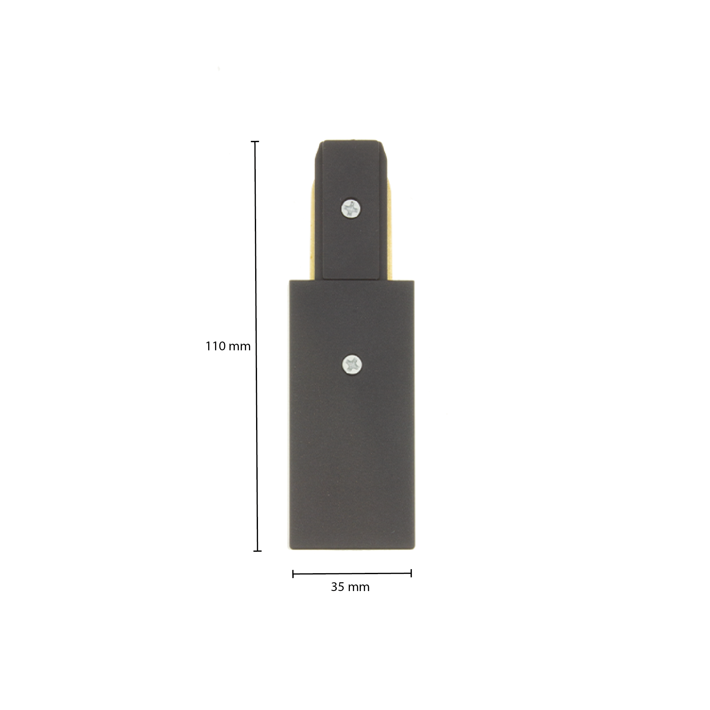 1-fase-rail power connector LEDMAT | zwart - Afbeelding 4