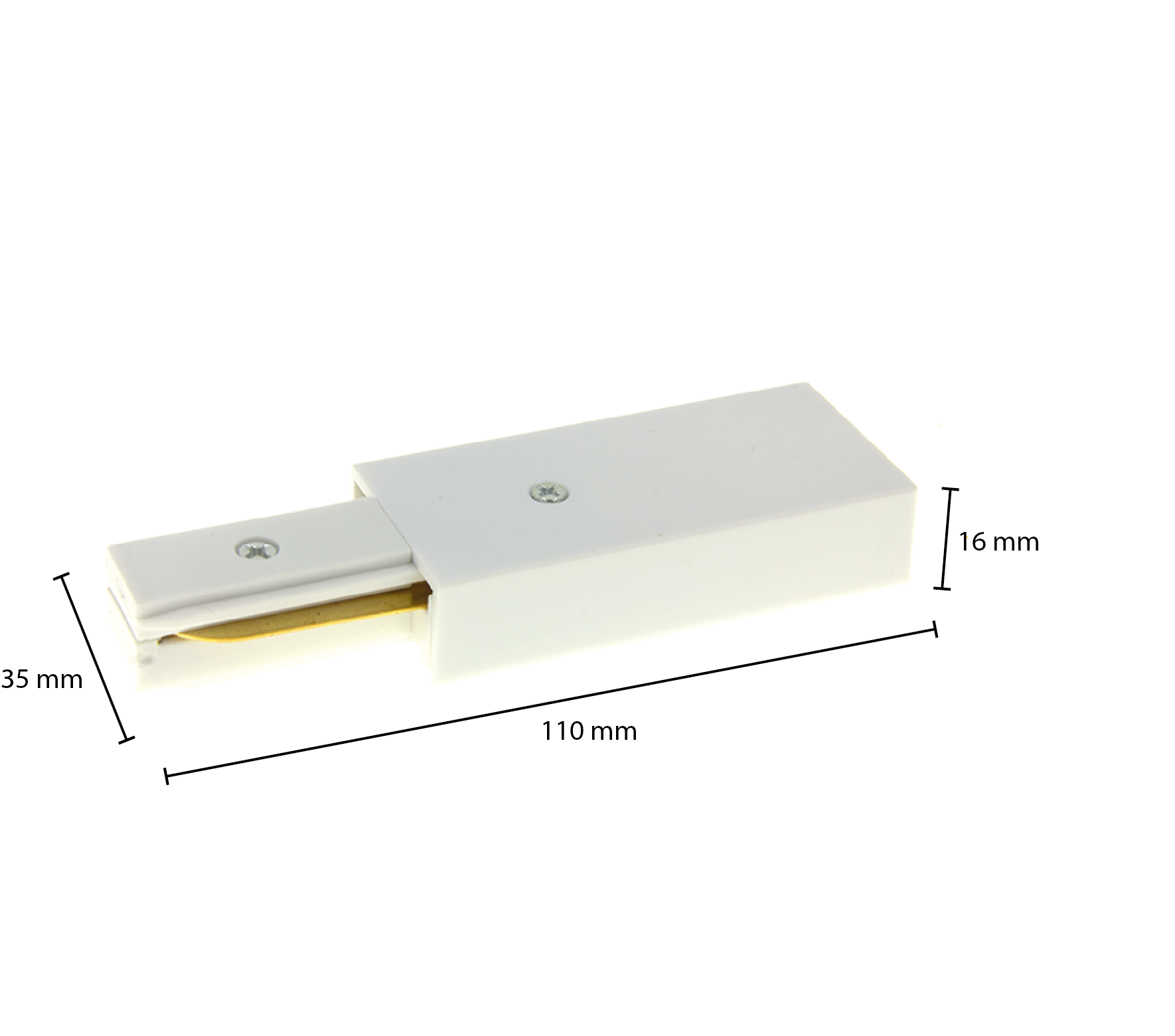 1-fase-rail power connector LEDMAT | wit - Afbeelding 6