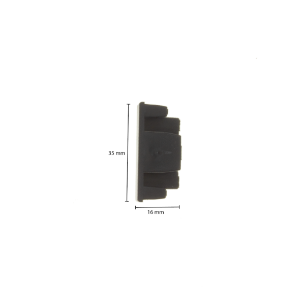 1-fase-rail end cap LEDMAT | zwart - Afbeelding 2