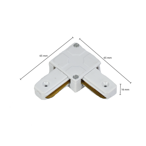 1-fase-rail L-vorm connector LEDMAT | wit - Afbeelding 9