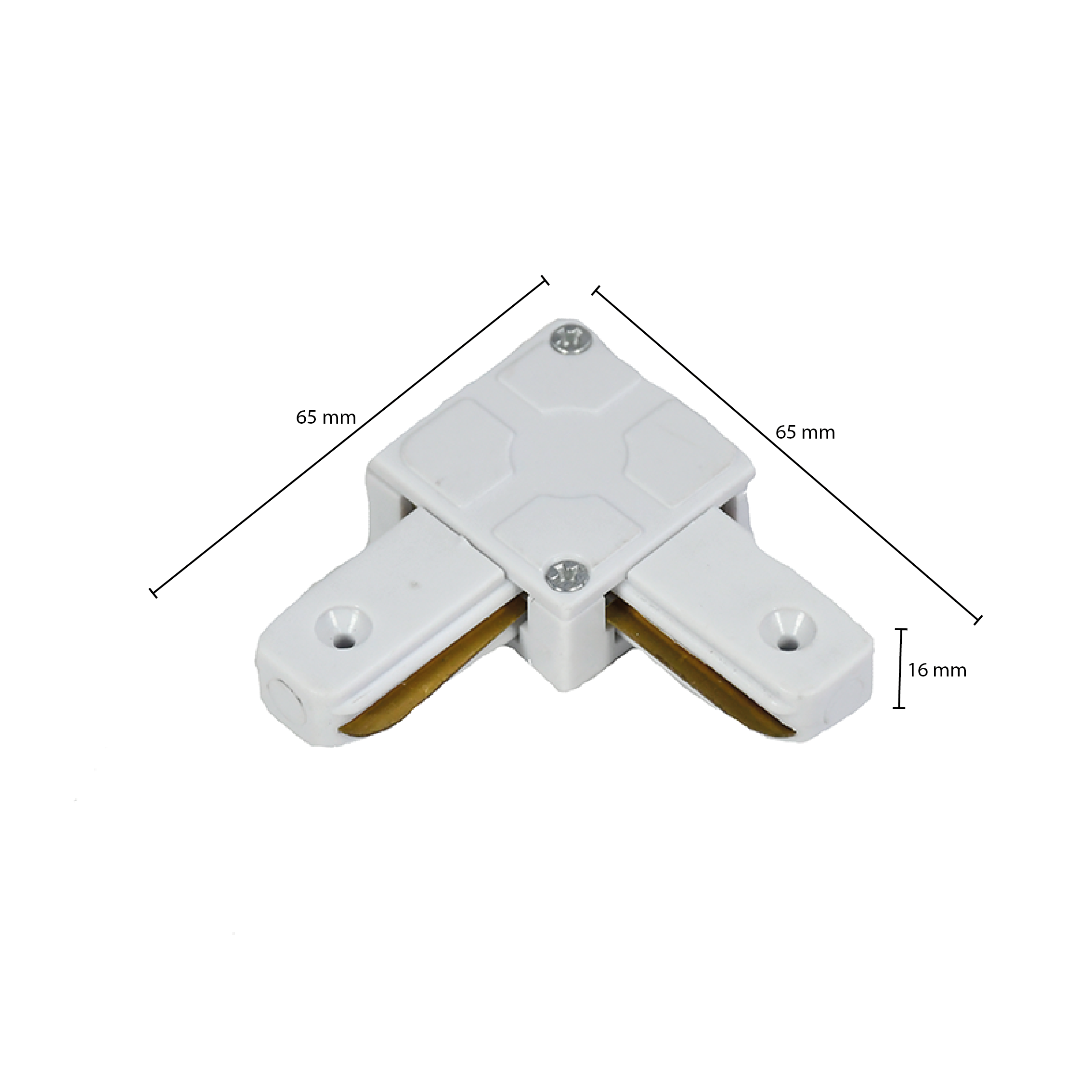 1-fase-rail L-vorm connector LEDMAT | wit - Afbeelding 9