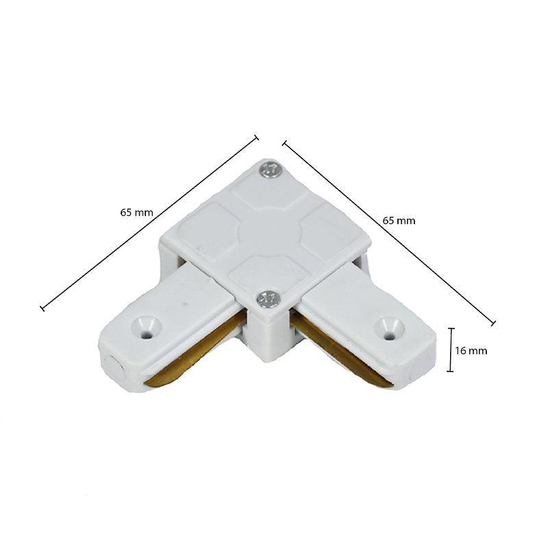 1 fase rail connector i vormig