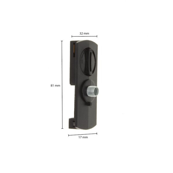1-fase-rail Slim fit adapter LEDMAT | zwart - Afbeelding 4