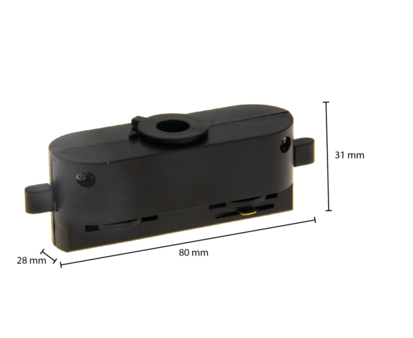 1-fase-rail adapter LEDMAT | zwart - Afbeelding 5