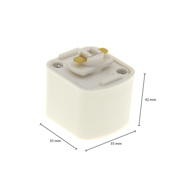 1-fase-rail Vierkant adapter LEDMAT | wit - Afbeelding 6
