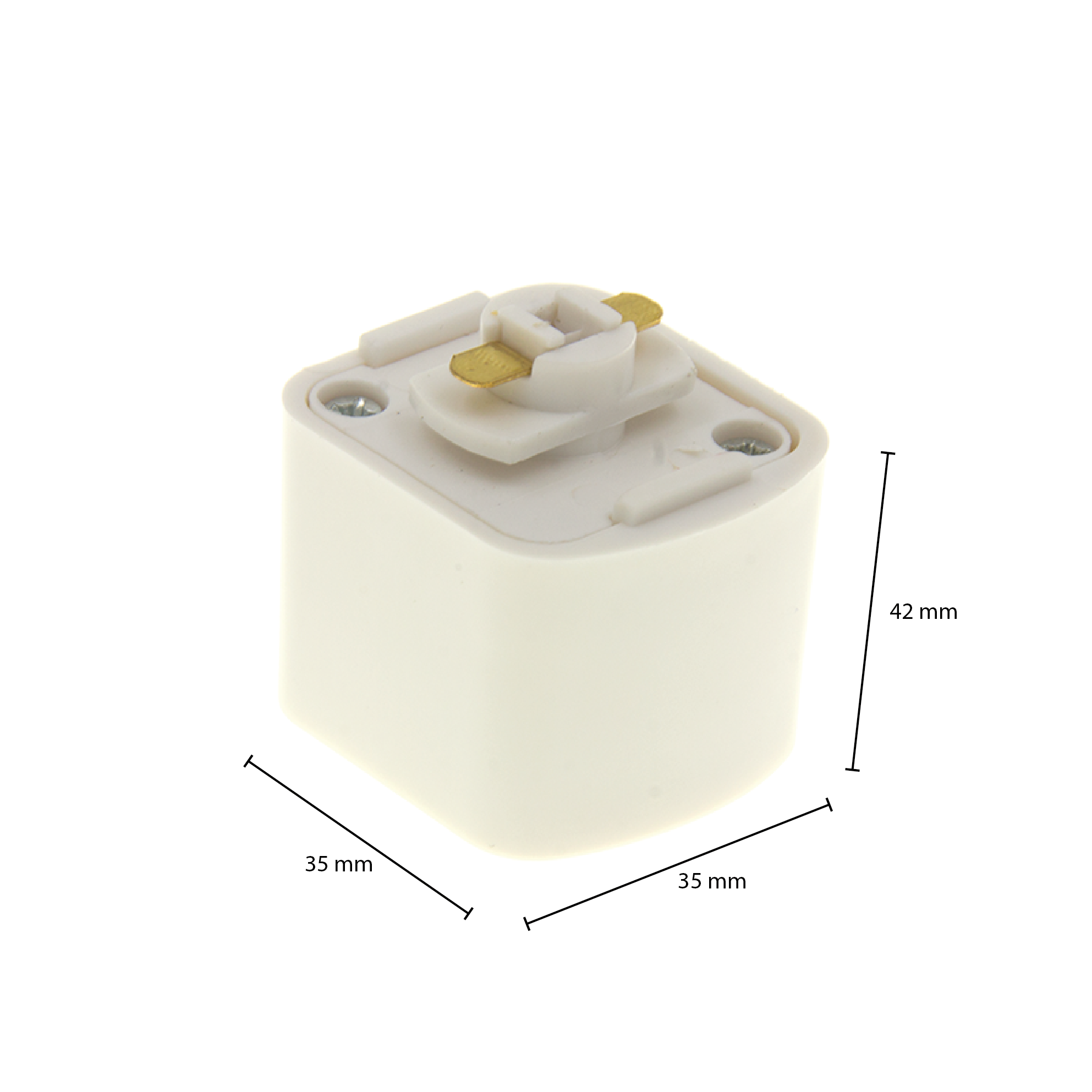 1-fase-rail Vierkant adapter LEDMAT | wit - Afbeelding 6