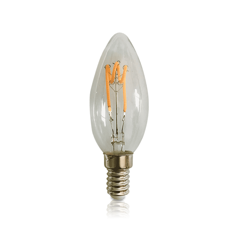 LED filament E14 | LED kaarslamp | dimbaar | Clear | 4w