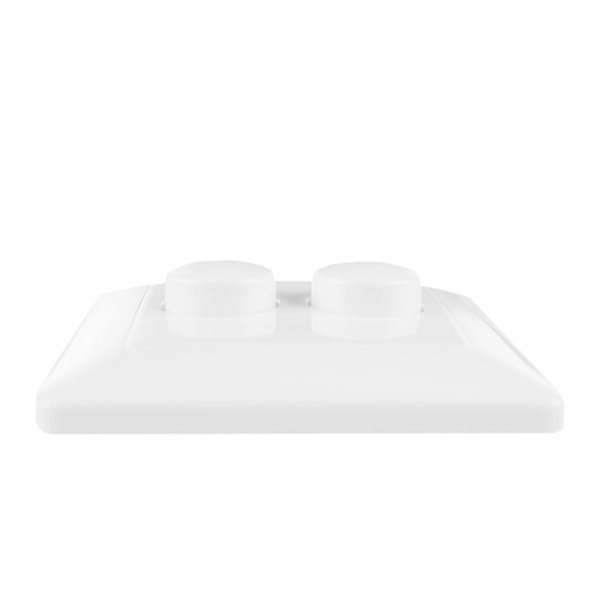 Afdekraam voor alle duo inbouw dimmers | universeel | wit - Afbeelding 4