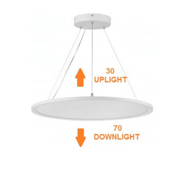 LED-paneel rond Back-lit LEDMAT | CCT | 40W | 4000lm | wit - Afbeelding 2